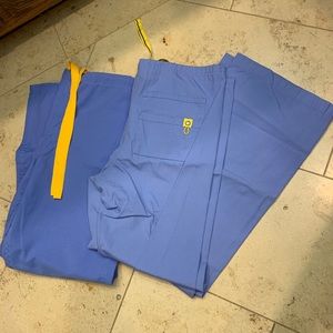 Lot of 2 periwinkle blue scrubs